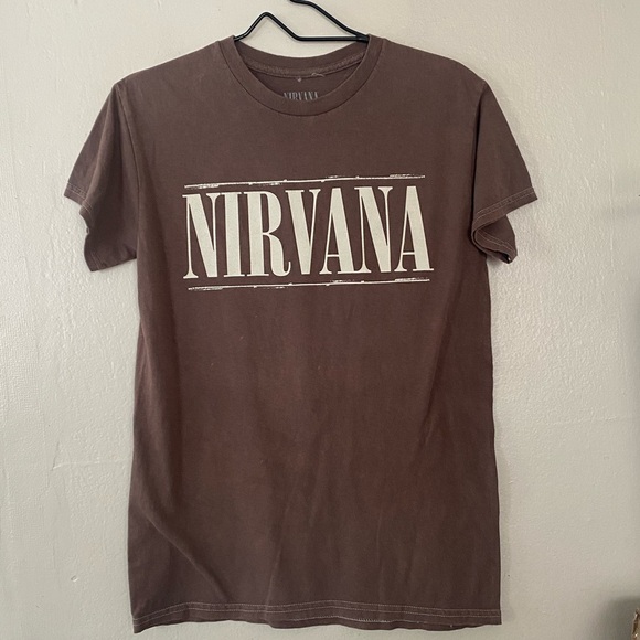 Nirvana Moss Brown Graphic T Shirt 100% Cotton Unisex Short Sleeves Size Small - Picture 7 of 7